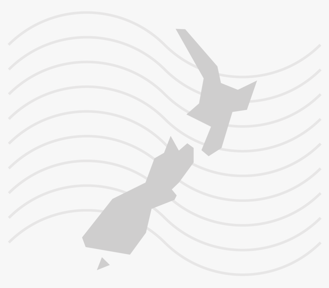 Map of New Zealand for location of Freelance Graphic Designer at Shape Creative